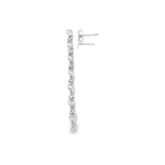 18KW Teardrop Baguette & Round Diamond Dangles 1.81cttw - Diamonds By Rothschild
