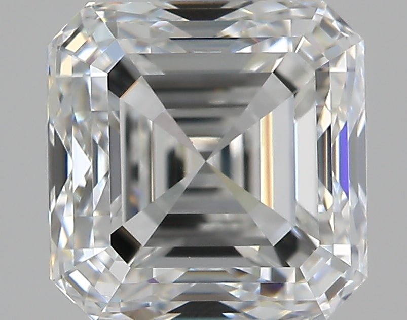 2 Carat Asscher - Natural Diamond - 2.01 - E - VS2 - VG - EX - EX - Diamonds By Rothschild