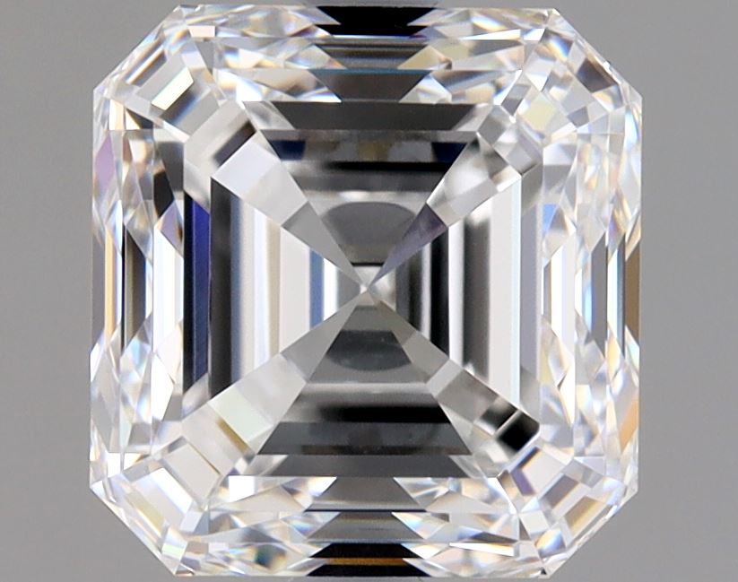 2 Carat Asscher - Natural Diamond - 2.01 - E - VVS2 - VG - EX - EX - Diamonds By Rothschild