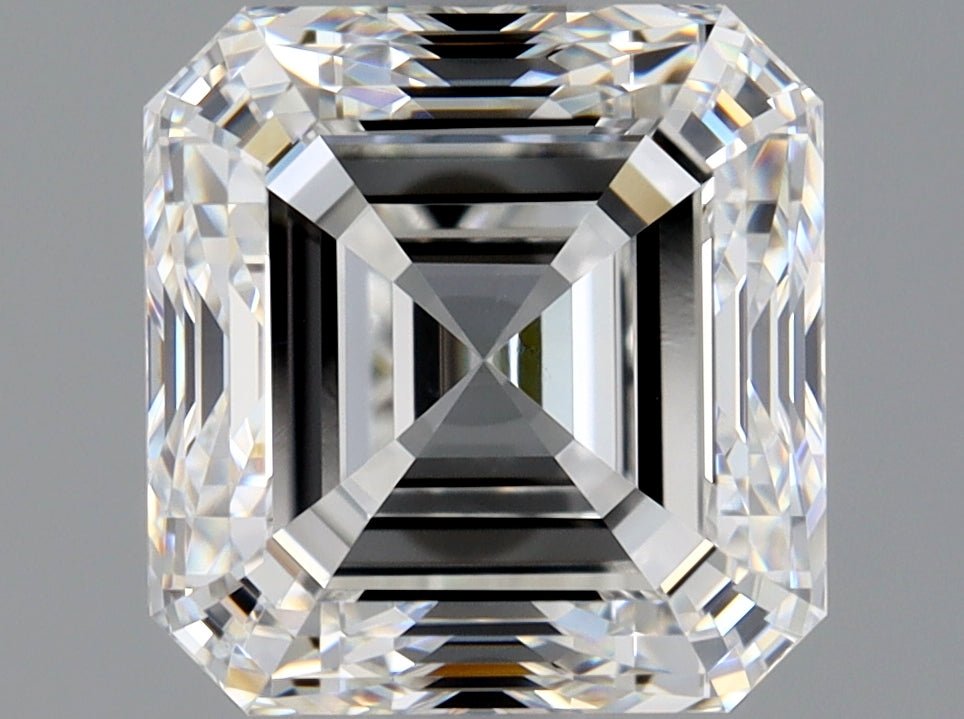 2 Carat Asscher - Natural Diamond - 2.01 - F - VS1 - VG - EX - EX - Diamonds By Rothschild