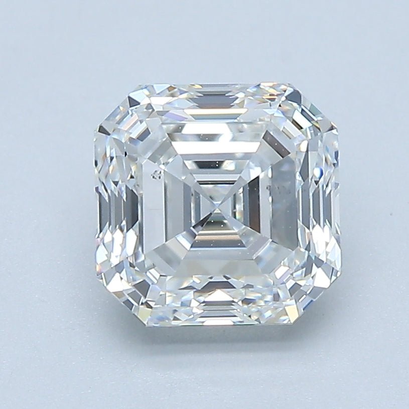 2 Carat Asscher - Natural Diamond - 2.01 - F - VS2 - VG - VG - Diamonds By Rothschild