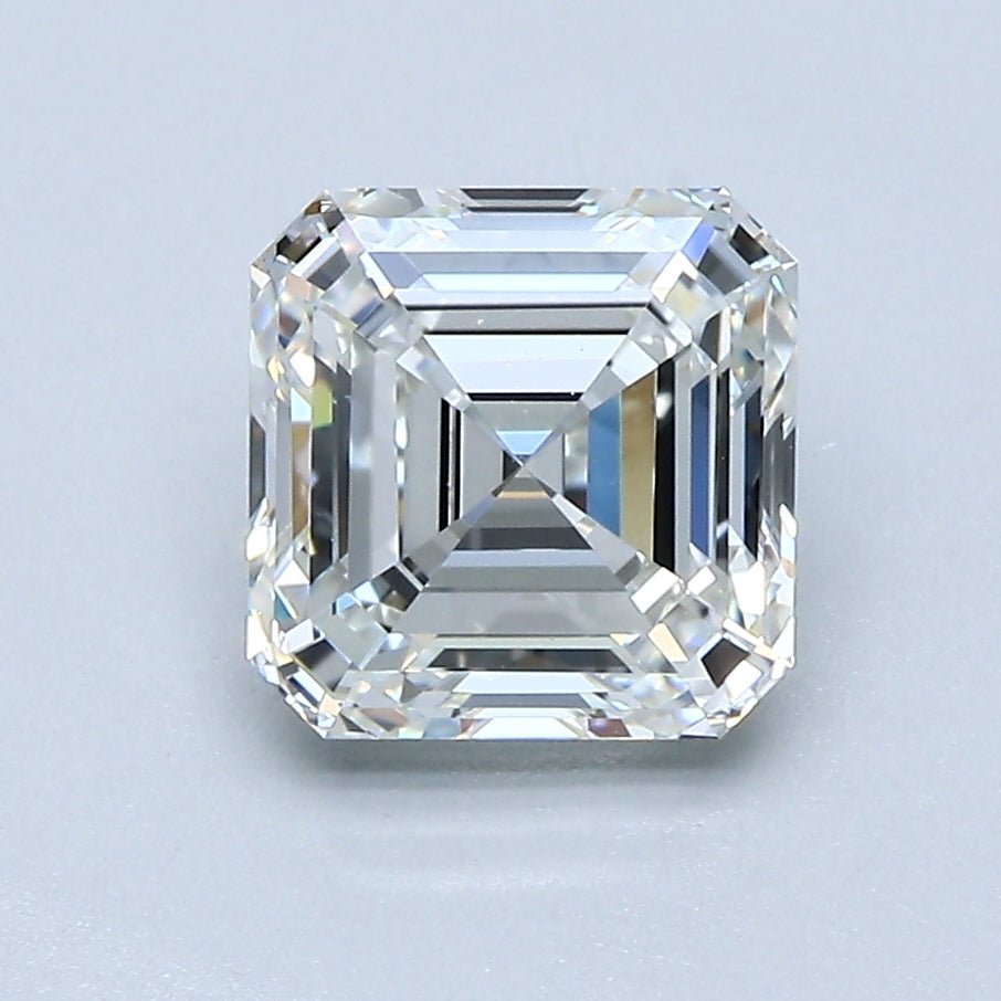2 Carat Asscher - Natural Diamond - 2.01 - H - VVS2 - VG - EX - EX - Diamonds By Rothschild
