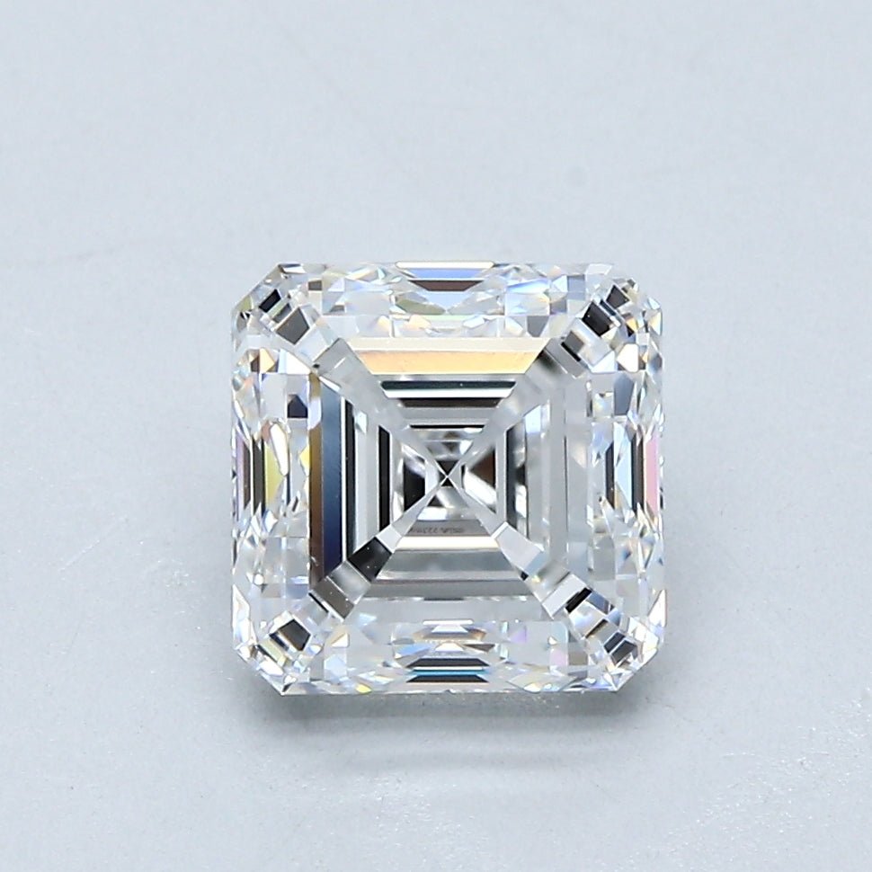 2 Carat Asscher - Natural Diamond - 2.02 - D - VS1 - VG - EX - EX - Diamonds By Rothschild