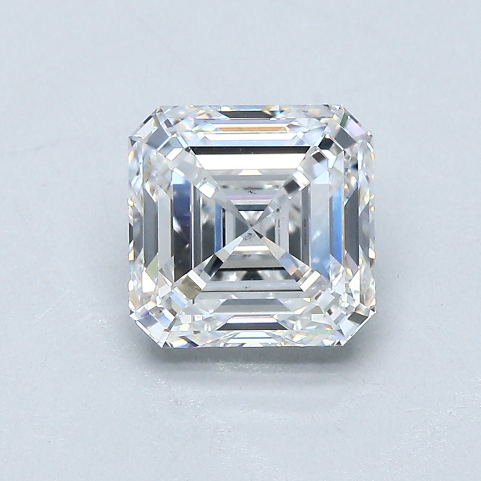 2 Carat Asscher - Natural Diamond - 2.02 - E - VS2 - VG - EX - EX - Diamonds By Rothschild
