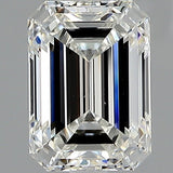 2 Carat Emerald Cut Natural Diamond - G VS2 - 2.01ct - VG Cut Grade - Diamonds By Rothschild