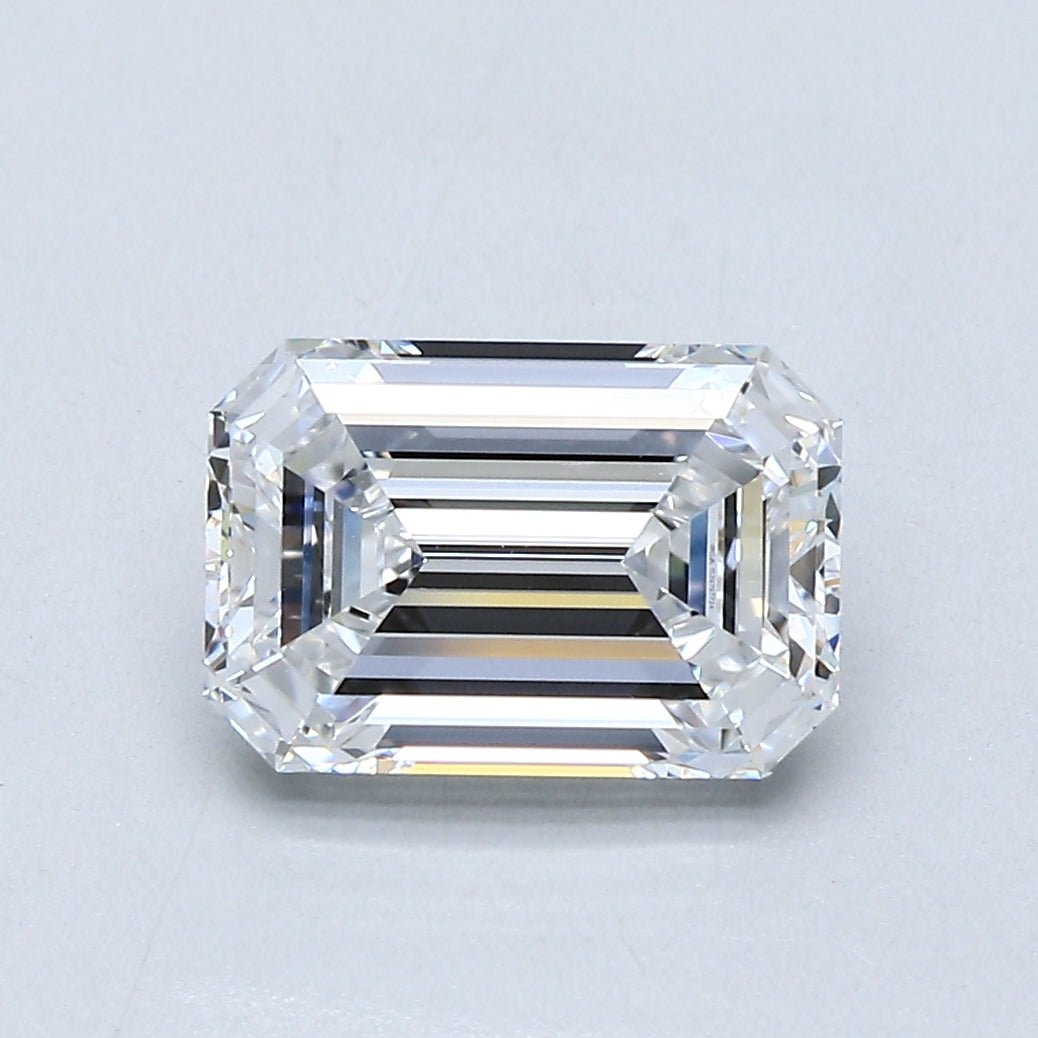 2 Carat Emerald - Natural Diamond - 2.01 - D - VS1 - EX - EX - EX - Diamonds By Rothschild