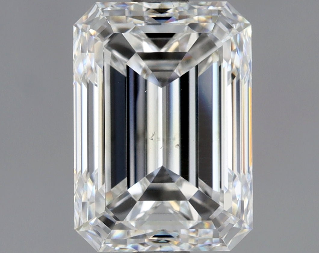 2 Carat Emerald - Natural Diamond - 2.01 - F - SI1 - EX - EX - VG - Diamonds By Rothschild