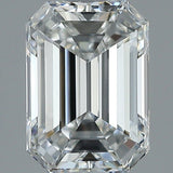 2 Carat EMERALD - Natural Diamond - 2.01 - F - VS1 - VG - EX - EX - Diamonds By Rothschild