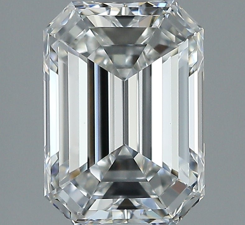 2 Carat EMERALD - Natural Diamond - 2.01 - F - VS1 - VG - EX - EX - Diamonds By Rothschild