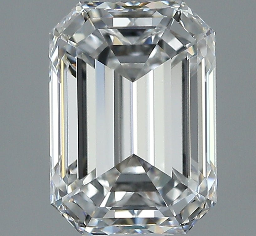 2 Carat EMERALD - Natural Diamond - 2.01 - F - VS1 - VG - EX - EX - Diamonds By Rothschild