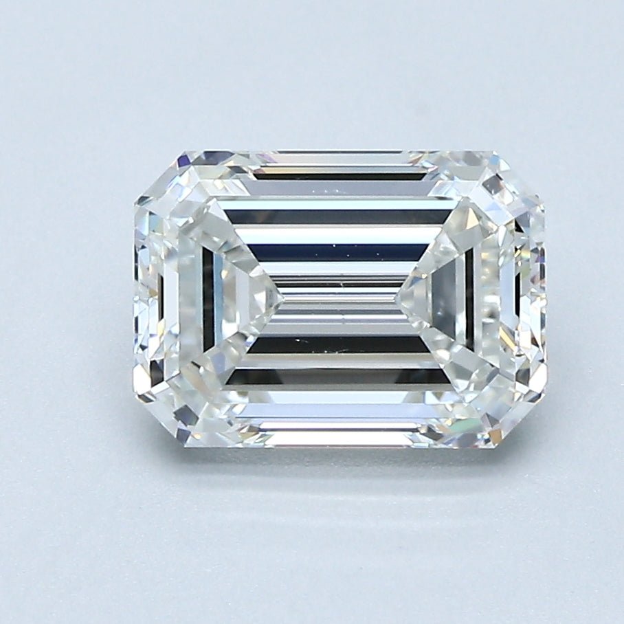 2 Carat Emerald - Natural Diamond - 2.01 - H - VS2 - EX - EX - Diamonds By Rothschild