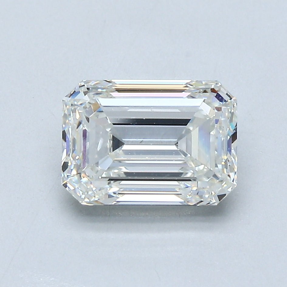 2 Carat Emerald - Natural Diamond - 2.01 - I - SI1 - VG - EX - EX - Diamonds By Rothschild