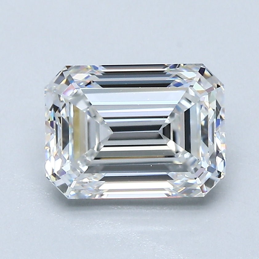 2 Carat Emerald - Natural Diamond - 2.03 - E - VVS1 - EX - EX - EX - Diamonds By Rothschild