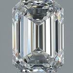 2 Carat EMERALD - Natural Diamond - 2.18 - F - VS1 - VG - EX - EX - Diamonds By Rothschild