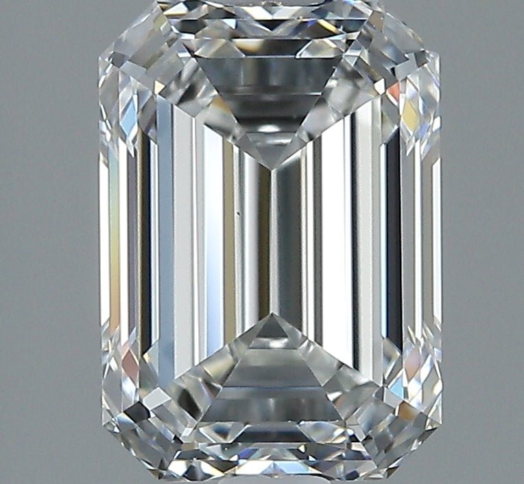 2 Carat EMERALD - Natural Diamond - 2.18 - F - VS1 - VG - EX - EX - Diamonds By Rothschild