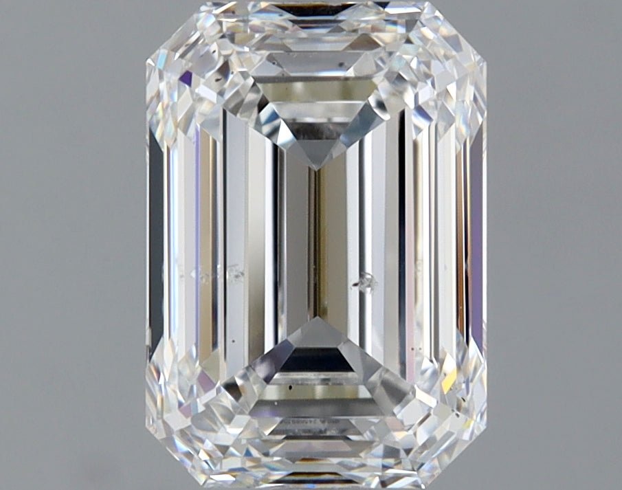 2 Carat EMERALD - Natural Diamond - F - SI2 - 2.01 - EX - EX - Diamonds By Rothschild