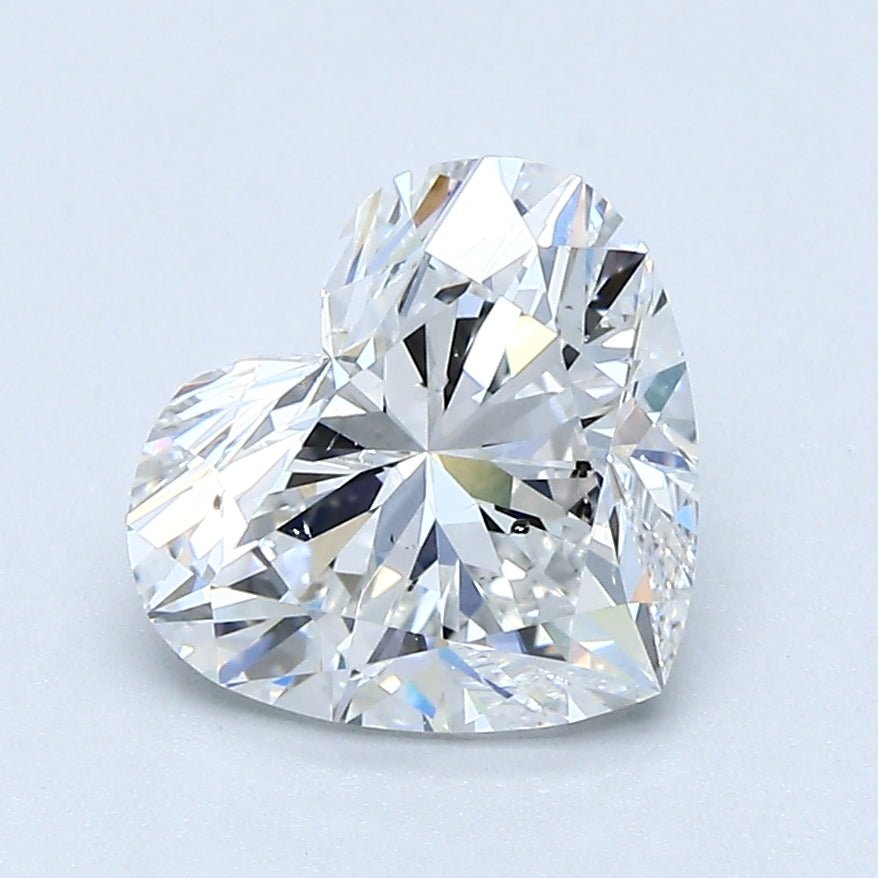 2 Carat Heart - Natural Diamond - 2.01 - E - SI1 - VG - EX - EX - Diamonds By Rothschild