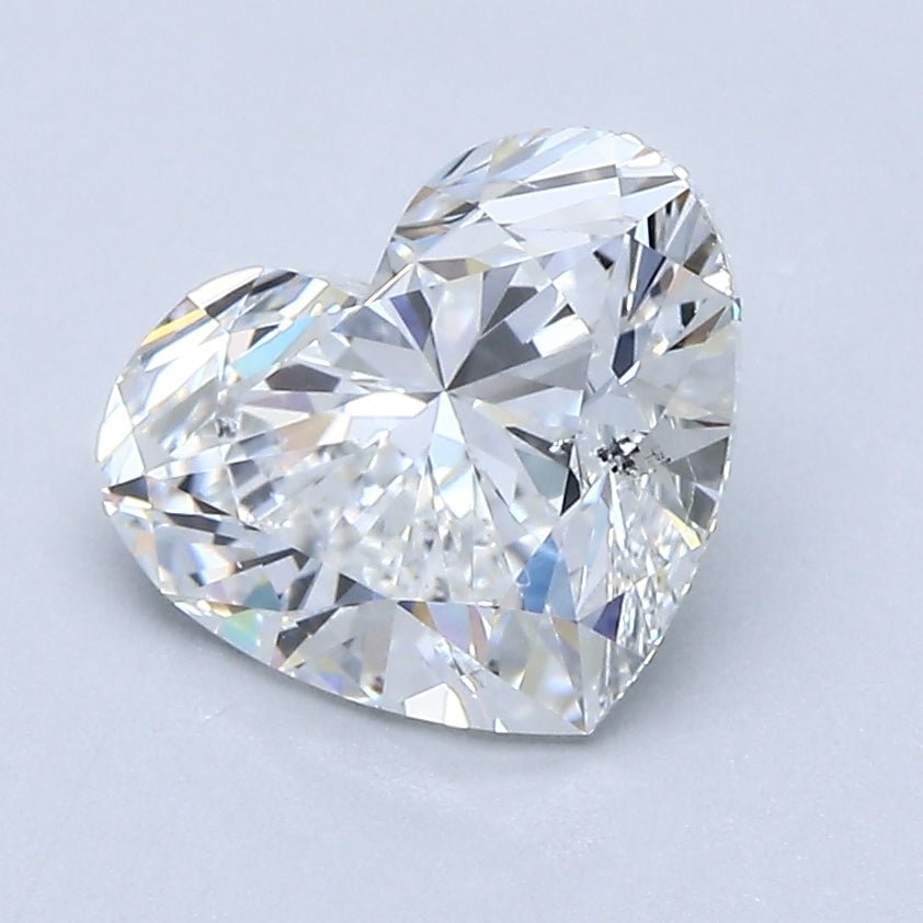 2 Carat Heart - Natural Diamond - 2.01 - F - SI1 - VG - EX - VG - Diamonds By Rothschild