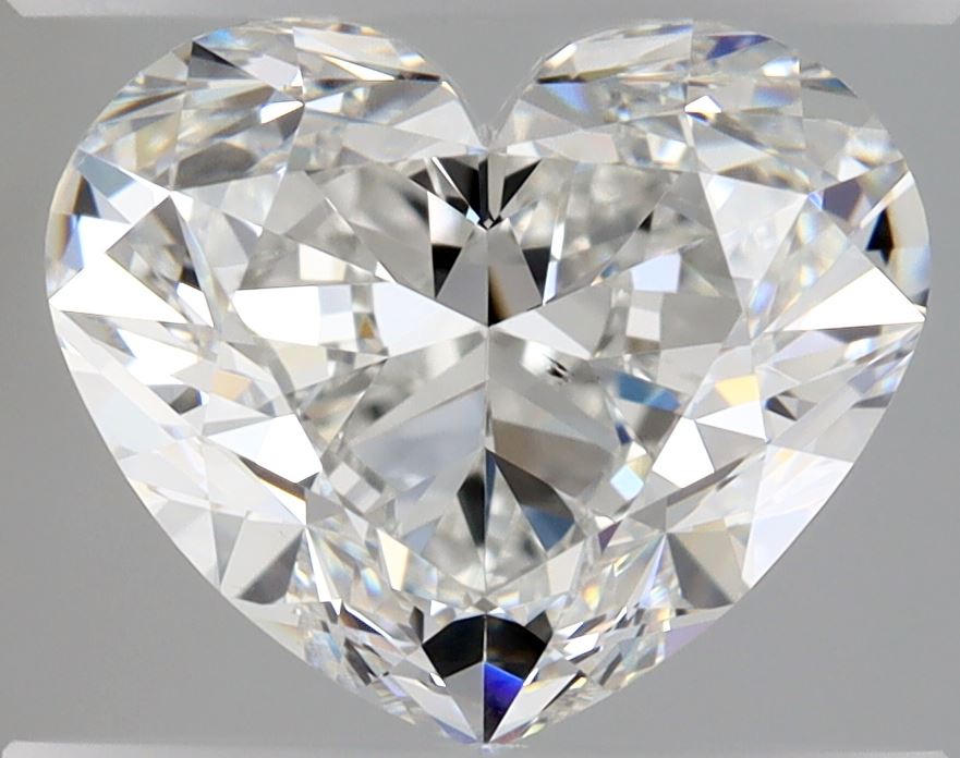 2 Carat Heart - Natural Diamond - 2.01 - F - Very Slightly Included - VG - EX - EX - Diamonds By Rothschild