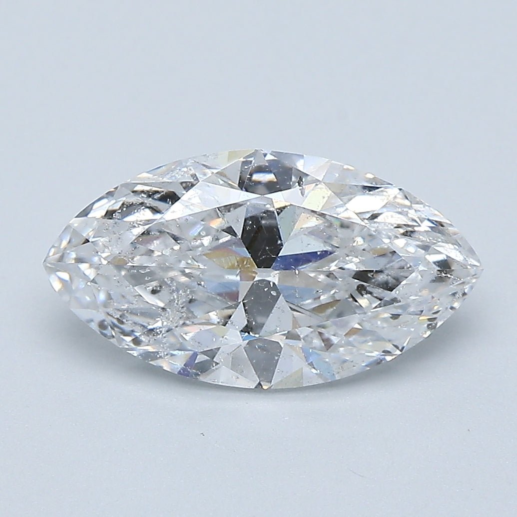 2 Carat Marquise - Natural Diamond - 1.96 - D - I1 - VG - VG - G - Diamonds By Rothschild