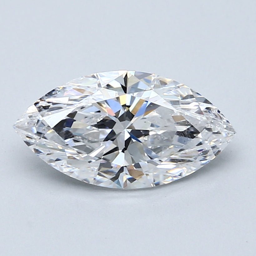 2 Carat Marquise - Natural Diamond - 2.01 - D - SI2 - VG - EX - VG - Diamonds By Rothschild