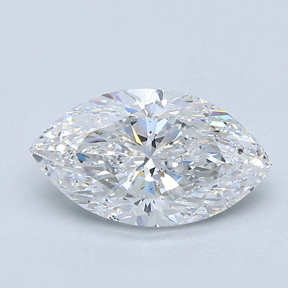 2 Carat Marquise - Natural Diamond - 2.01 - E - SI2 - EX - VG - Diamonds By Rothschild
