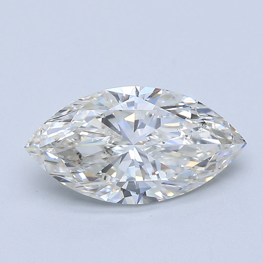 2 Carat Marquise - Natural Diamond - 2.01 - I - SI1 - EX - EX - Diamonds By Rothschild