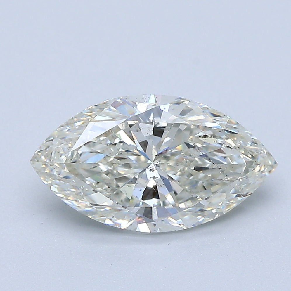 2 Carat Marquise - Natural Diamond - 2.01 - J - SI2 - EX - VG - Diamonds By Rothschild