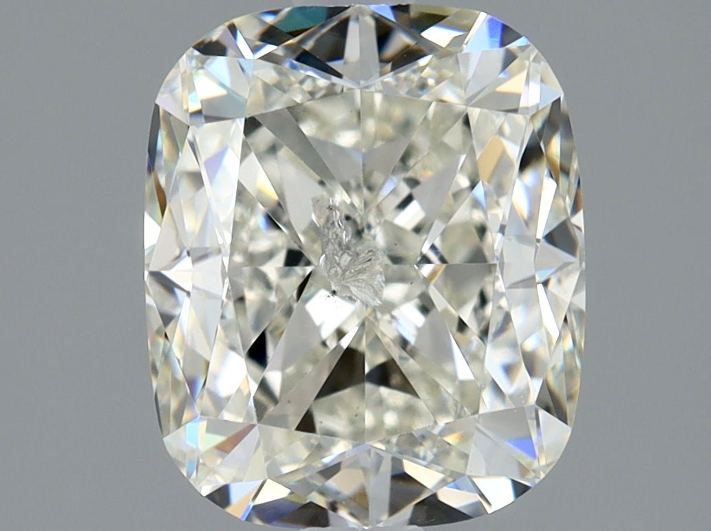 2 Carat Cushion Cut Natural Diamond - J I1 - 2.04ct - EX Symmetry Grade
