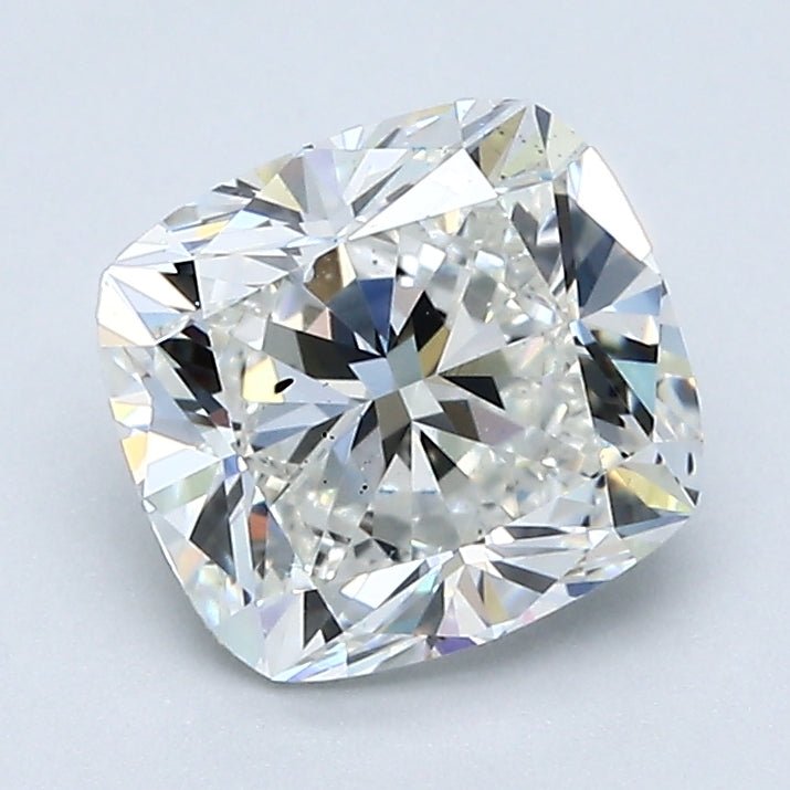2 Carat Cushion Cut Natural Diamond - I SI1 - 1.8ct - EX Symmetry Grade