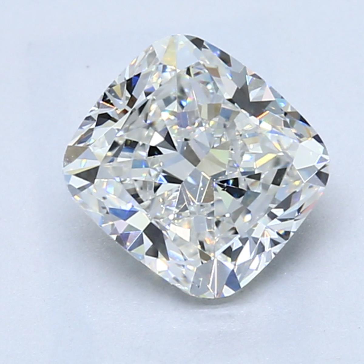 2 Carat Cushion Cut Natural Diamond - G VS2 - 1.8ct - EX Symmetry Grade