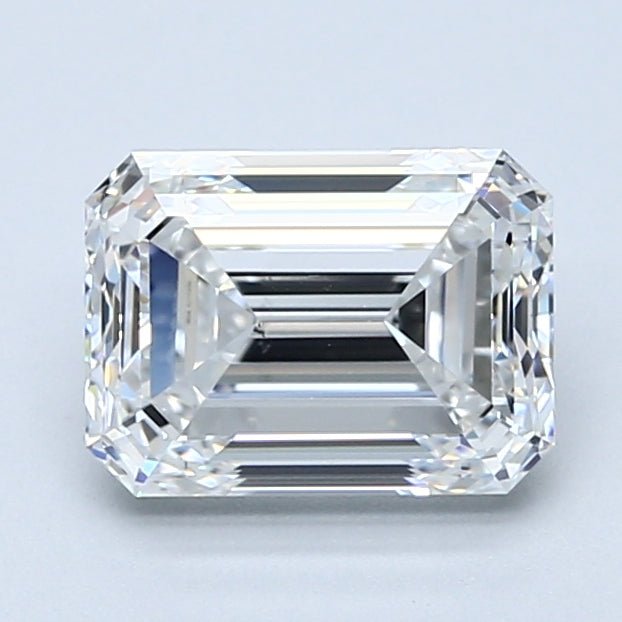 2 Carat Natural Diamond - EMERALD - 2.01 - F - VS2 - Diamonds By Rothschild