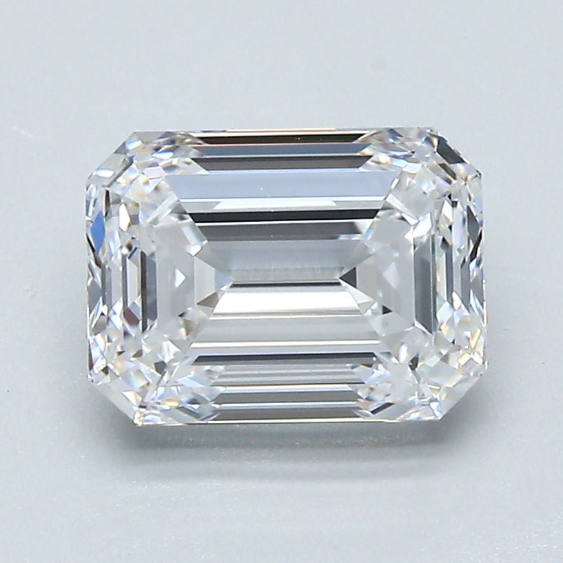 2 Carat Natural Diamond - EMERALD - 2.03 - D - VVS2 - Diamonds By Rothschild