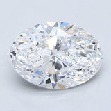 2 Carat Natural Diamond - OVAL - 2.2 - D - SI1 - Diamonds By Rothschild