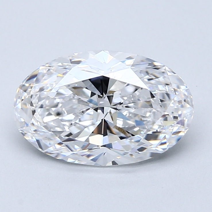 2 Carat Natural Diamond - OVAL - 2.2 - D - VVS2 - Diamonds By Rothschild
