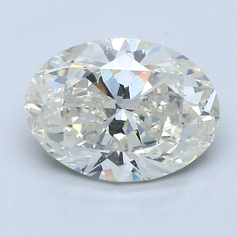 2 Carat Oval Cut Natural Diamond - J SI2 - 2.01ct - G Cut Grade