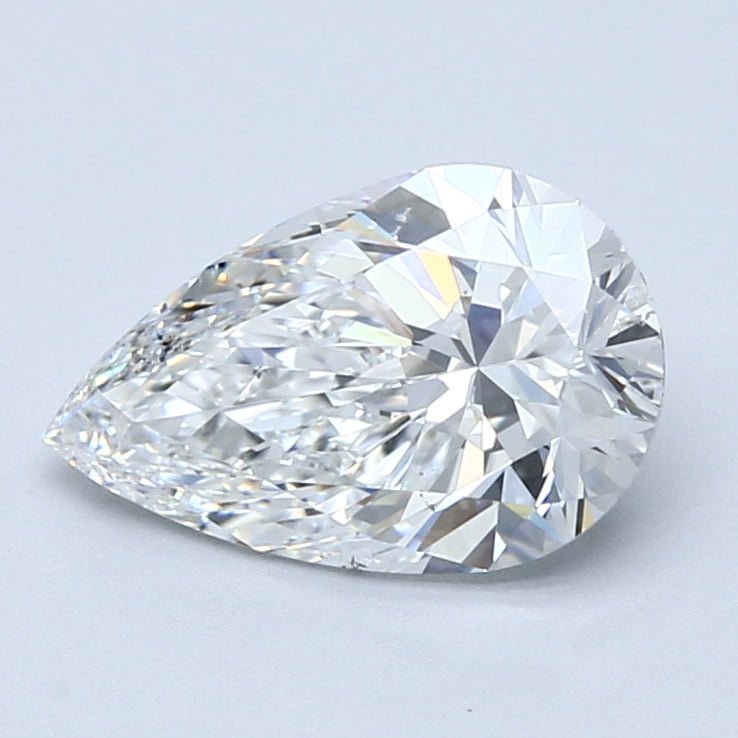 2 Carat Natural Diamond - PEAR - 2.01 - E - SI1 - Diamonds By Rothschild