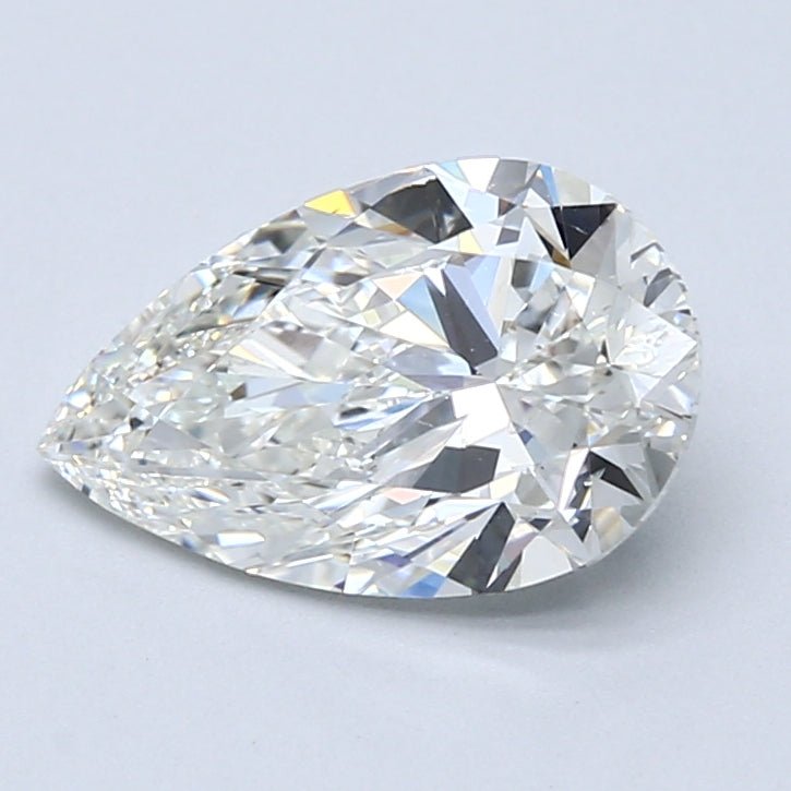 2 Carat Natural Diamond - PEAR - 2.01 - H - SI1 - Diamonds By Rothschild