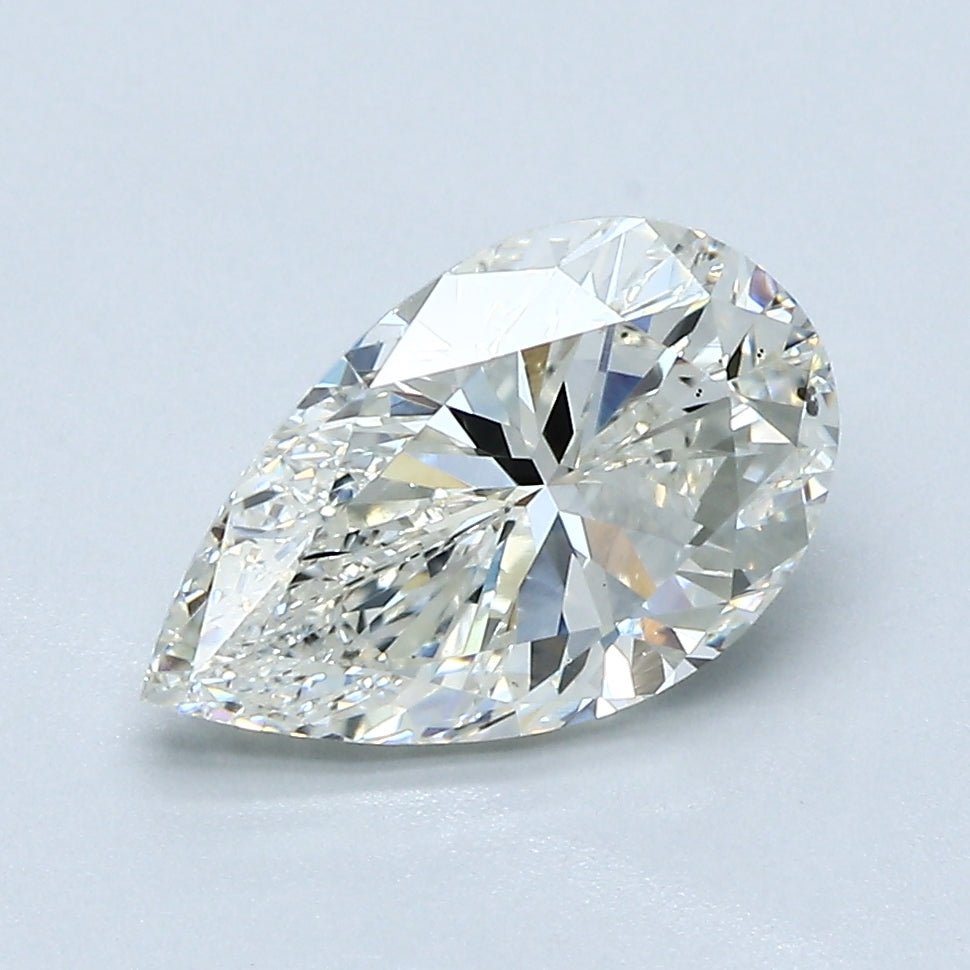 2 Carat Natural Diamond - PEAR - 2.01 - J - SI1 - Diamonds By Rothschild