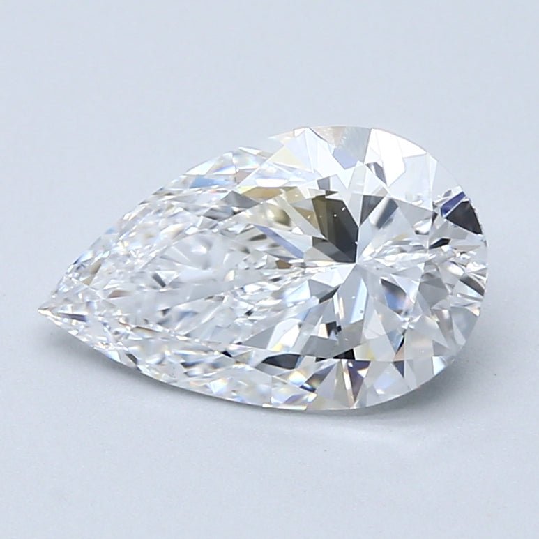2 Carat Natural Diamond - PEAR - 2.02 - D - SI1 - Diamonds By Rothschild