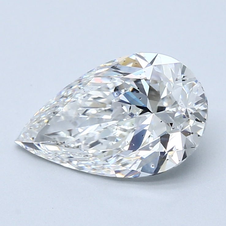 2 Carat Natural Diamond - PEAR - 2.07 - F - SI2 - Diamonds By Rothschild