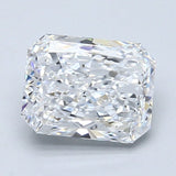 2 Carat Natural Diamond - RADIANT - 2.01 - D - VS2 - Diamonds By Rothschild