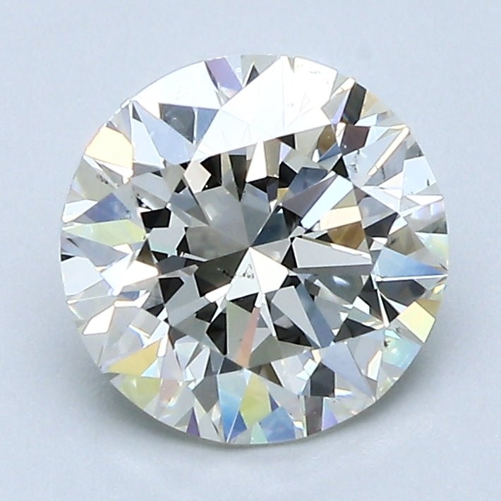 2 Carat Round Cut Natural Diamond - K VS2 - 1.81ct - EX Cut Grade