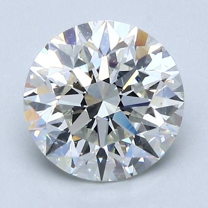2 Carat Round Cut Natural Diamond - J SI1 - 1.8ct - EX Cut Grade