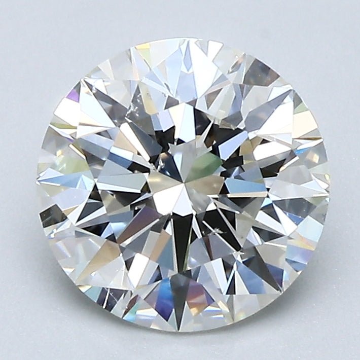 2 Carat Natural Diamond - Round - 2 - I - SI1 - Diamonds By Rothschild