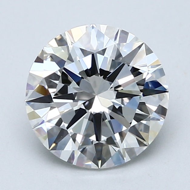 2 Carat Natural Diamond - Round - 2.01 - F - VS1 - Diamonds By Rothschild