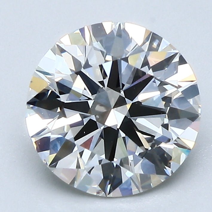 2 Carat Natural Diamond - Round - 2.01 - I - SI1 - Diamonds By Rothschild