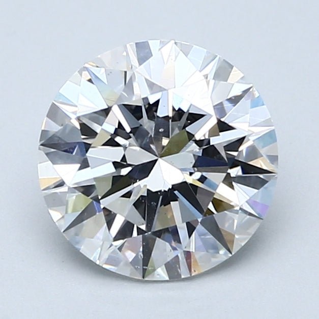 2 Carat Natural Diamond - Round - 2.02 - D - SI1 - Diamonds By Rothschild