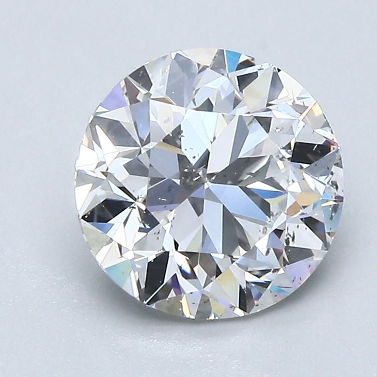 2 Carat Natural Diamond - Round - 2.02 - E - SI2 - Diamonds By Rothschild