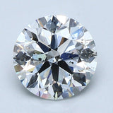 2 Carat Round Cut Natural Diamond - E SI2 - 2.11ct - EX Cut Grade